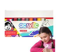 Pennarelli professionali, bifacciali, multicolore, a prova di sbavature, grande capacità, con testa da 8 mm, impermeabili, lavabili, set di pennarelli per calligrafia da viaggio, graffiti