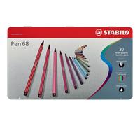 Pennarelli Stabilo Pen 68 1 mm scatola di metallo assortiti Conf. 30 pezzi - 683