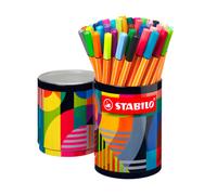 Stabilo Pen 68 - Pennarello Premium - ARTY - Portapennarelli in Metallo - con 45 Colori Assortiti