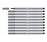 Pennarelli Stabilo Pen 68 Grigio scuro [10 Pezzi]
