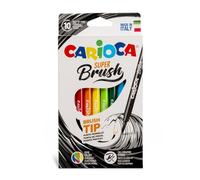 Pennarelli Super-Brush Carioca conf. da 10 colori assortiti - 42937