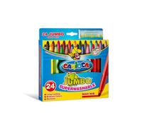 Pennarelli Jumbo - punta 6,0mm - colori assortiti - lavabili - Carioca - scatola 24 pezzi