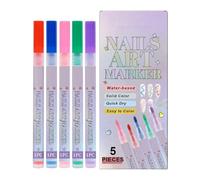 Pennarelli Unghie Pennarelli Liner a Punta per Manicure Doodle Asciugatura