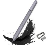 Pennarello 2 per Notevole 1/2 Tablet Notebook, stilo per notevole 1/2, compatibile con dispositivo EMR, nessuna ricarica necessaria, nessuna configurazione + punte/pennini (argento)