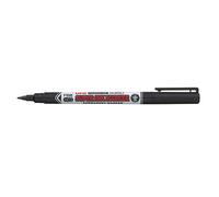 Pennarello a base di olio Uni Super Ink con punta da 0,9 mm, nero, resistente al
