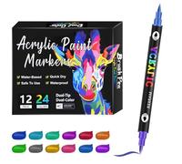 Pennarello a doppia mancia - Pennarelli di arte a colori | Penna per pennarello per pittura | Schizzo penne | Colori della pelle per illustrazione ritratto | Matite d'arte per adulti penne a colori