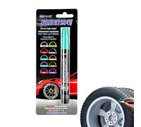 Pennarello a gesso - Pennarello per pneumatici | 3 mm impermeabile per pneumatici auto penna colorata vernice per pneumatici, pennarello permanente per pneumatici auto, penna ritocco con inchiostro
