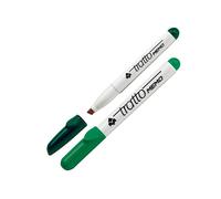 TRATTO - 852004 - Pennarello a secco Tratto Memo per lavagne cancellabili - punta a scalpello - tratto 6,5mm - verde - Tratto - 49956 - Conf. da 12 Pz. - 852004