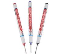 Pennarello a testa lunga da 20 mm, strumento di marcatura per fori profondi, impermeabile, ad asciugatura rapida, inchiostro oleoso per la lavorazione del legno, metallo, vetro, decorazione di mobili