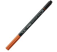 Pennarello Aqua Brush Duo - punte 2/4 mm - cinabro - Lyra