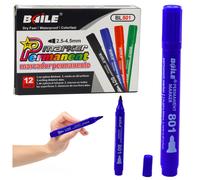 Pennarello blu impermeabile permanente