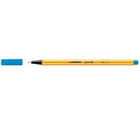Pennarello Fine Stabilo Point 88 Punta Fibra - Filo 0,4 mm - Inchiostro a Base Acqua - Colore Blu