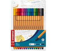 Pennarello fine Stabilo Point 88 /Set da 15/