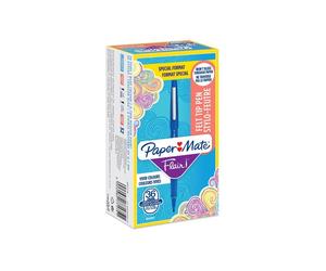 Pennarello Flair Nylon - punta feltro - 1,10mm - blu - Papermate - conf. 30 + 6