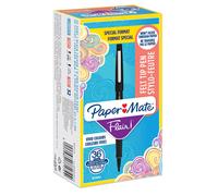 Paper-Mate Pennarello Flair Nylon Punta 1,10 mm Nero - Conf. 30+6 pezzi