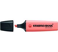 Pennarello fluorescente pastello Stabilo Boss 70 - Line tra 2 e 5 mm - Ricaricabile - Inchiostro aqua base - Colore Pesca setoso