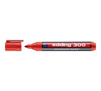 Pennarello Indelebile Edding 300 - Punta Tonda - Tratto compreso tra 1,5 e 3 mm. - Inchiostro quasi inodore - Cappuccio con cli