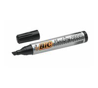Pennarello indelebile Bic con punta a scalpello, 12 pezzi, 3,1-5,3 mm, inchiostr