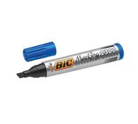 Pennarello indelebile Bic con punta a scalpello, 12 pezzi, 3,1-5,3 mm, inchiostr