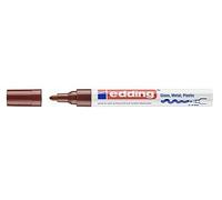 Pennarello indelebile Edding 750 - Punta tonda - Tratto da 2 a 4 mm - Inchiostro opaco - Asciugatura rapida - Marrone