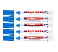 Pennarello indelebile Edding 950, uso industriale, 10 mm (5x blu)