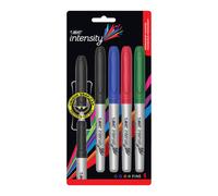Pennarello indelebile punta fine intensità BIC, resistente all'acqua, 1,1 mm, co