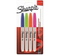 Pennarello indelebile Sharpie Fine Colori Assortiti - Blister da 4