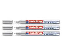 Pennarello lucido Edding 751, argento, medio