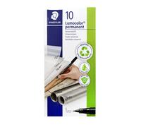 Pennarello Lumocolor Permanent Staedtler Astuccio 10 Penne Tratto S Colore Blu