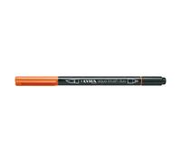 Pennarello Lyra Aqua Brush Duo: arancio, ast. app. da 10 u.