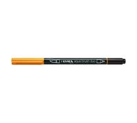 Pennarello Lyra Aqua Brush Duo: arancio permanente, ast. app. da 10 u.