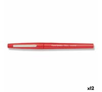 Pennarello Paper Mate Flair Medium Rosso [12 Unità]