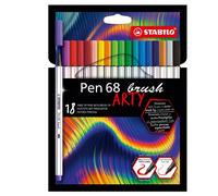 Pennarello Pen 68 Brush Arty Line Stabilo - 568/18-21-20 (Assortiti Conf. 18)