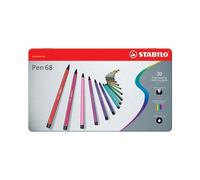 Pennarello Pen 68 Stabilo - Astuccio di Metallo - 1 mm - 6830-6 (Assortiti Conf.