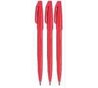 Pennarello Pentel colore violetto S520, con punta in fibra, punta di 2 mm, tratto di 1 mm (confezione da 3)