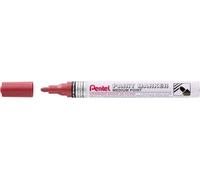 Pentel MMP10-MB - Pennarello a vernice con inchiostro ad effetto espressivo, rosso metallizzato, rosso pera, tratto 2,5 mm, 1 pezzo