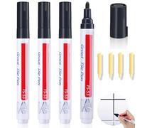 Pennarello per Fughe Piastrelle, Stucco Nero, Penne Riparazione per Pavimenti e Pareti - 4 Pezzi