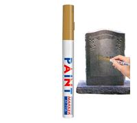 Pennarello Per Lapide - Pennarelli Liquidi Tombstone Gold Da 0,59x0,59x5,71 Pollici, A Punta Fine Impermeabile | Per Artigianato Fai-da-te Creazione Di Biglietti Scrapbooking Legno Metallo Vetr
