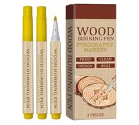 Pennarello per marchio, 3 pezzi, impermeabile, per bruciare il legno, strumento per la decorazione della casa, per giochi di feste, artigianato scolastico e progetti
