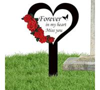 Pennarello per tombe commemorative, adatto per regali di lutto, acrilico, impermeabile e duro. Spedito In Tutto Il Mondo per Il Cuore del Cimitero E La Forma Di Attraversamento per L'Esterno