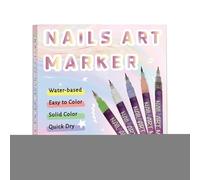 Pennarello per unghie, 12 pezzi, ad asciugatura rapida, resistente alle sbavature, per unghie, per bambini, ragazze, donne, principianti, tela fai da te, salone e casa