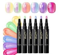 Pennarello per Unghie Gel con Glitter 6 Colori