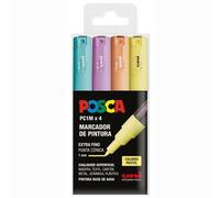 Pennarello per vernice acrilica POSCA PC-1M/4C Torta 0,7 mm 4 Pezzi