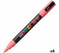 Pennarello per vernice acrilica POSCA PC-3M Corallo 0,9-1,3 mm [6 Unità]