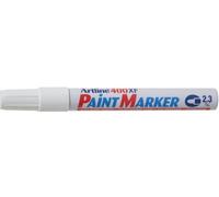 Pennarello Permanente Artline 400XF Liquido Marcatori Impermeabile Bianco X 12
