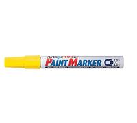 Pennarello Permanente Artline 400XF Liquido Marcatori Impermeabile Giallo X 12