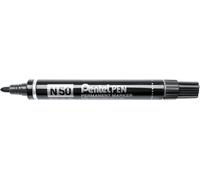 Pennarello permanente Pentel Pen N50 - Punta da 43 mm - Resistente all'acqua e alla luce - Nero