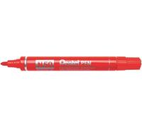 Pennarello permanente Pentel Pen N50 - Punta da 43 mm - Resistente all'acqua e alla luce - Rosso