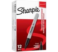 Pennarello permanente Sharpie Fine Point Nero F 1,0 mm 12 pezzi