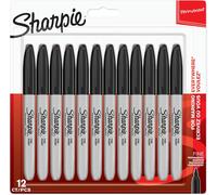 Pennarello Permanente Sharpie Punta Fine Nera Confezione Da 12